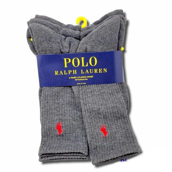 Polo Ralph Lauren Cushioned Crew Socks - Picture 6 of 16